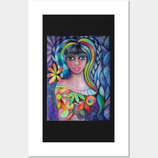 Rainbow Goddess Posters and Art